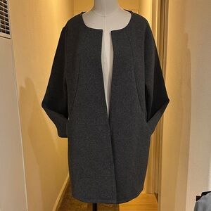 NWOT Gray Open Front Athletic Coat